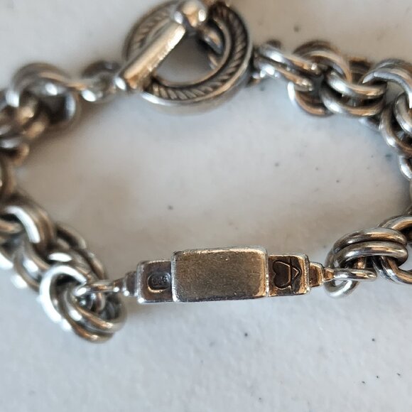 Saint Silver Cross Bracelet "EUC" - Picture 6 of 16